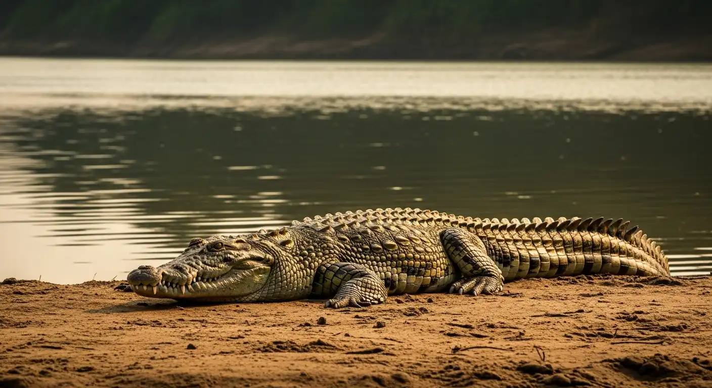 Mugger Crocodile in Dudhwa National Park – Wetland Reptile of the Terai