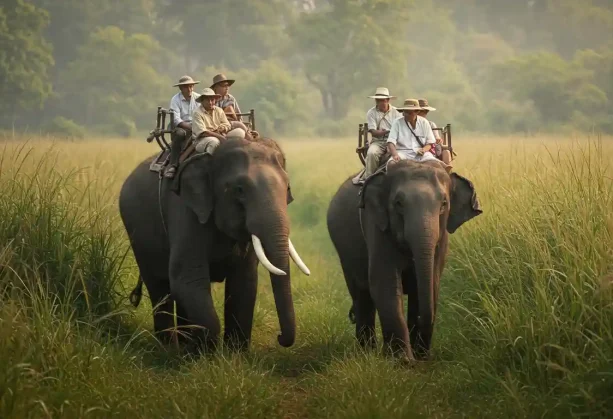 Elephant Safari in Dudhwa National Park